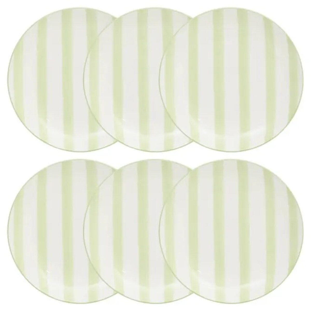 Komplet 6 talerzy deserowych, miętowych, Charlie, 19 cm