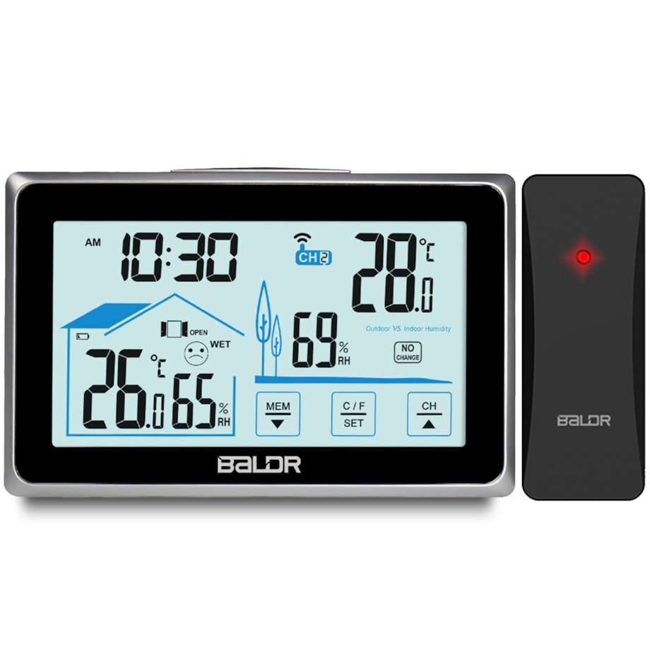 Bezprzewodowa stacja pogodowa pogody higrometr Baldr