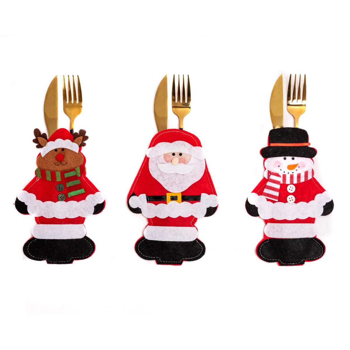 Pokrowiec na sztućce Świateczny 3 szt 311407