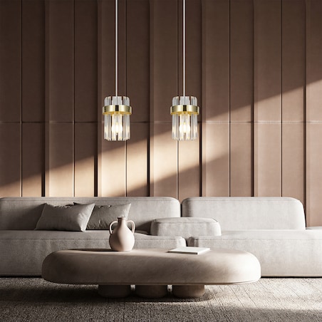 Lampa sufitowa wisząca Light Prestige Vetro złoty 2 x E14 1 szt.