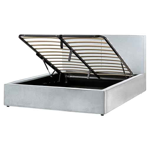 Łóżko z pojemnikiem MOISSAC 160 x 200 cm Błękitny