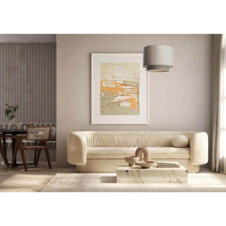 Lampa wisząca DUO LAMI LINE 40 kremowa/beżowa