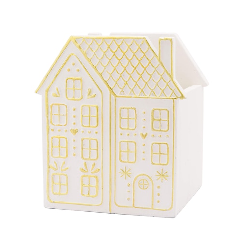 RITUALI DOMESTICI LALINEADORO Wysoka osłonka na doniczkę dom 12 x 11.5 x 14 cm