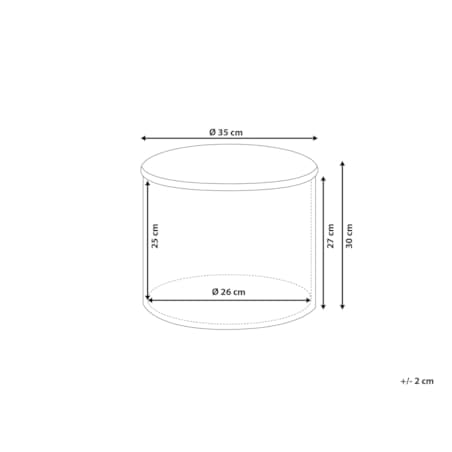 Puf ze schowkiem ⌀ 35 cm różowo-biały TUNICA