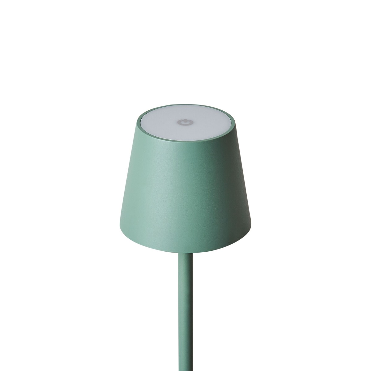 Bezprzewodowa lampa podłogowa metalowa zielona GAVARRESA