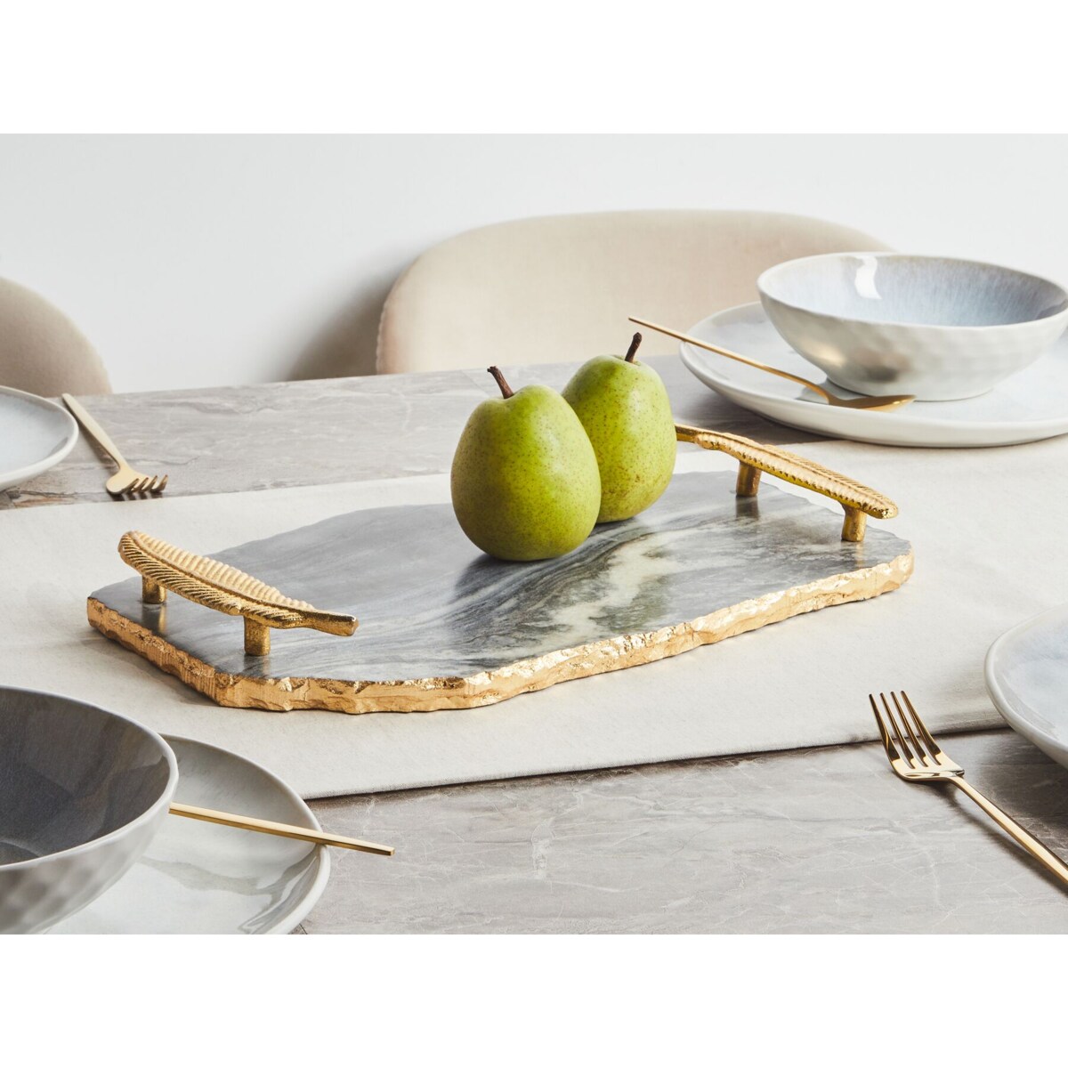 Deska do serwowania ZOGRAFOU Kamień Ciemnoszary