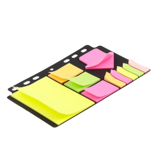 Karteczki samoprzylepne, zakładki indeksujące zestaw 9x25 k MP PN823