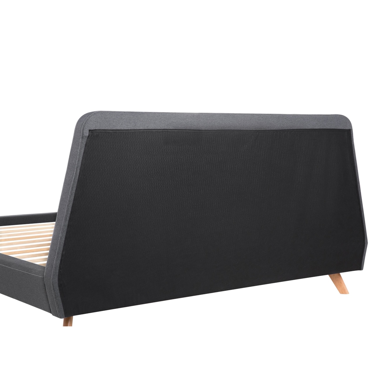 Łóżko tapicerowane 180 x 200 cm szare VIENNE