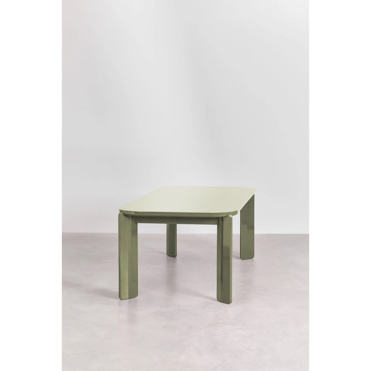 Prostokątny stół jadalniany 200x100 cm z MDF Genewa glossy szałwiowy