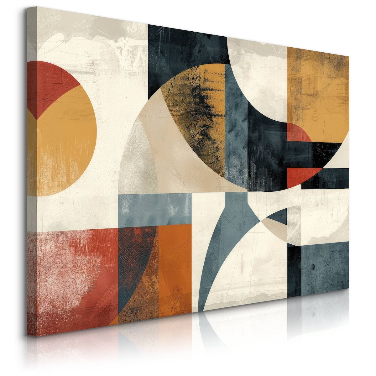 Obraz Canvas Do Sypialni Abstrakcja Barwne Kształty Geometryczne 70x50cm