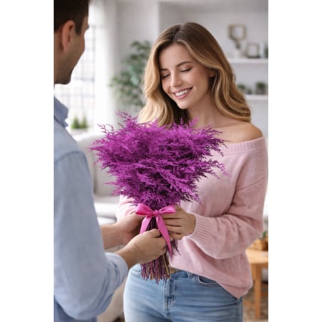 Asparagus Cerise – bukiet , 50 szt., wysokość ok. 80 cm, 550–600 g