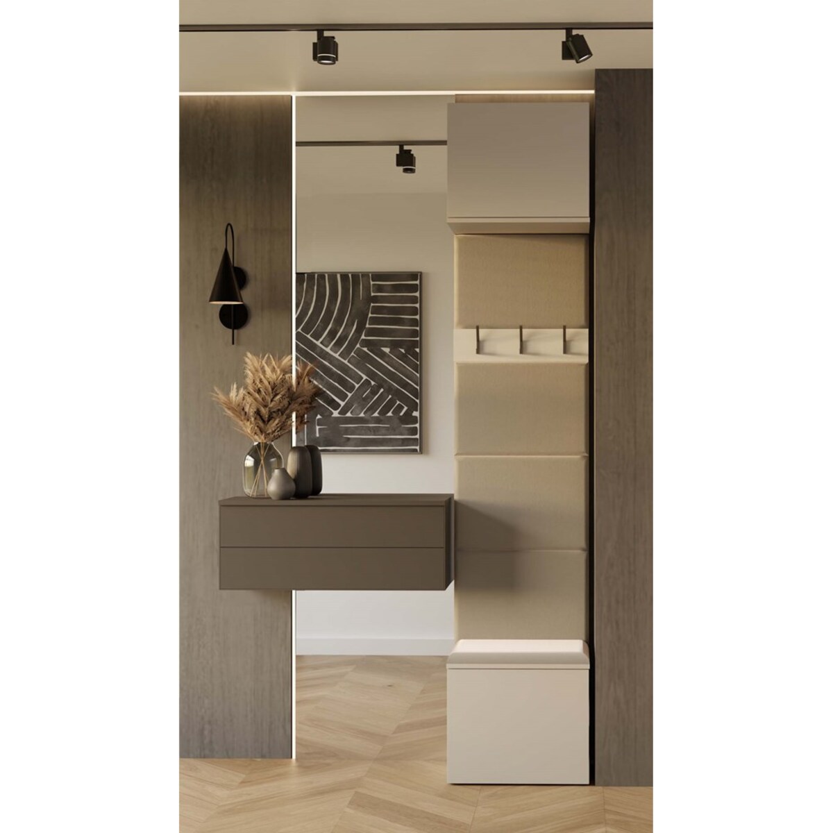 Garderoba Wieszak HAGA 1W Kaszmir/Beż