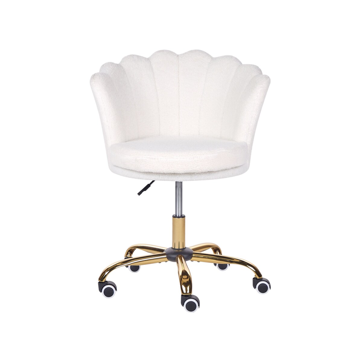 Krzesło biurowe regulowane boucle białe MONTICELLO II