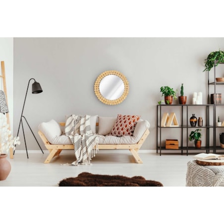 LUSTRO ŚCIENNE BOHO 36CM KLNA-MR01