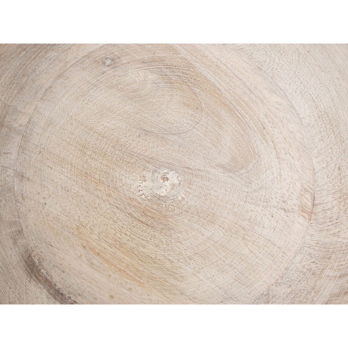 Zestaw 2 mis dekoracyjnych LUXOR Drewno mango Jasnobrązowy