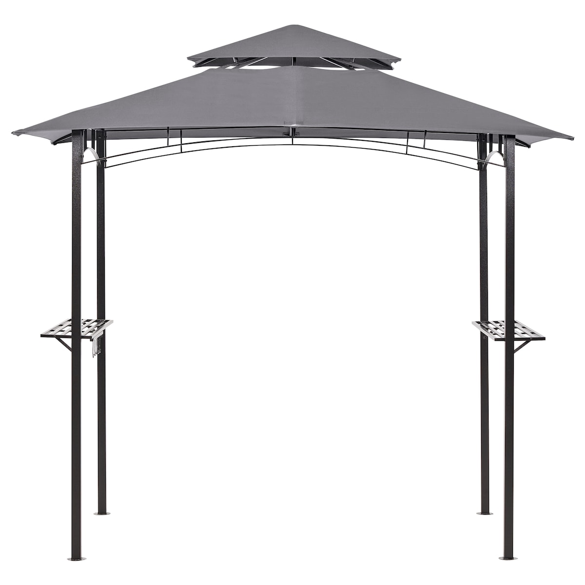 Pawilon ogrodowy NARO 240 cm x 148 cm Metal Szary