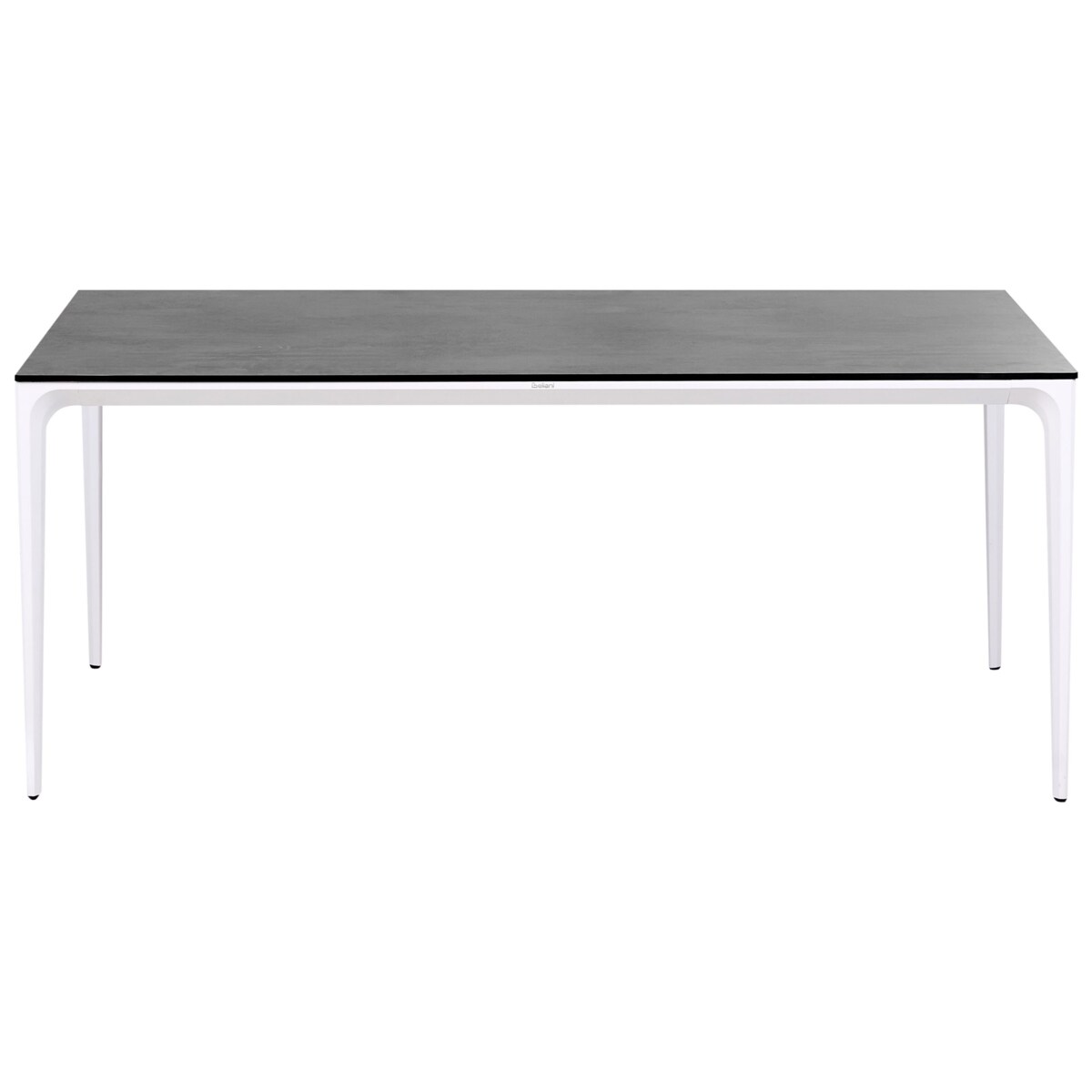 Stół ogrodowy SOVARETO 180 cm 90 cm Imitacja kamienia Ciemnoszary