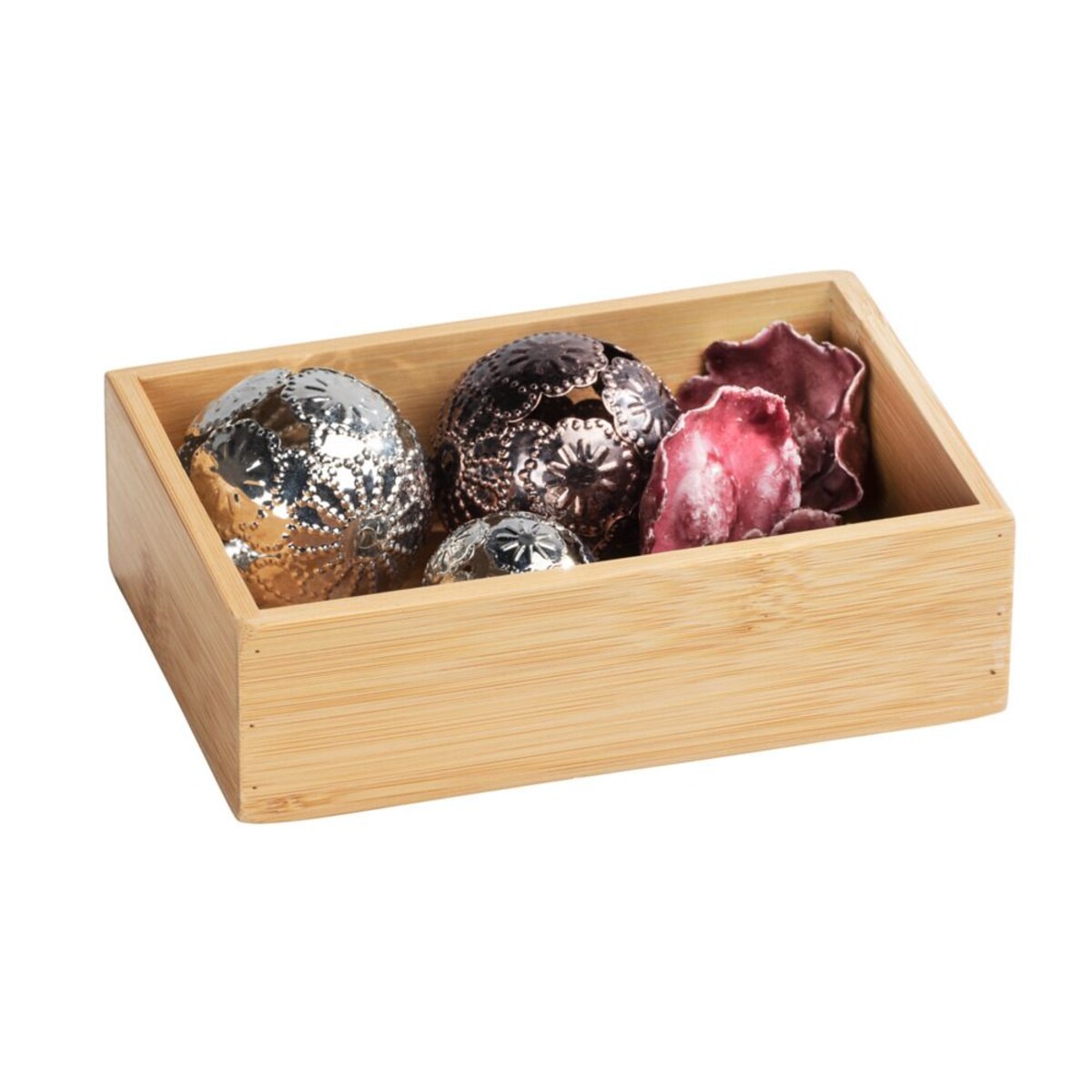 Organizer łazienkowy TERRA, rozmiar S, bambus, WENKO