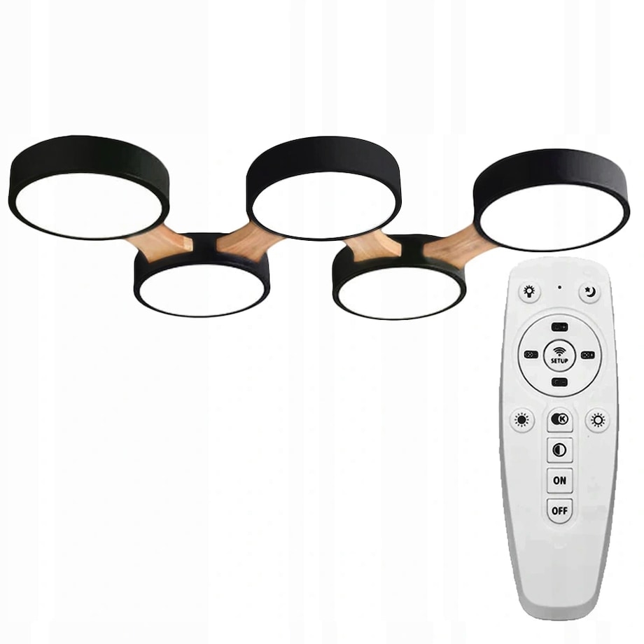 Lampa Sufitowa Nowoczesna Okrągły Plafon Duży Led5