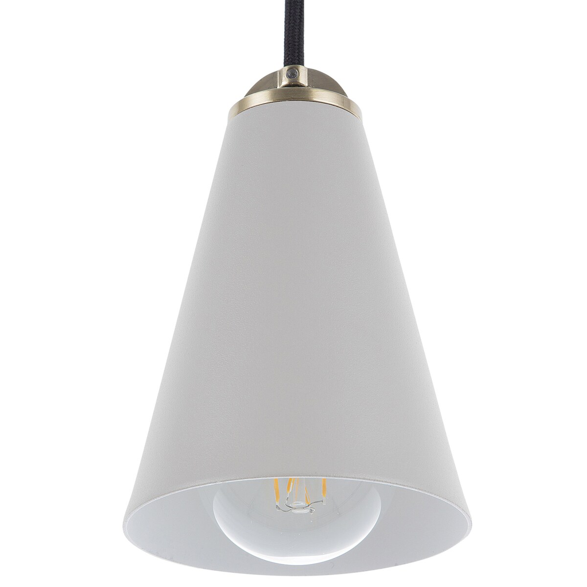 Lampa wisząca CARES Metal Jasnoszary
