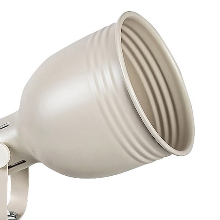 Beżowa lampka biurkowa Flint 3093 regulowana lampa na klips do biura