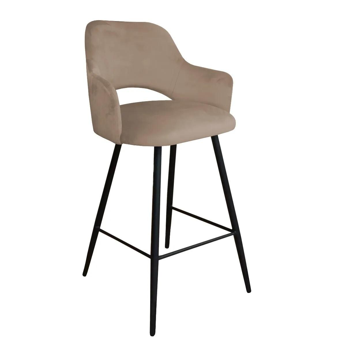 Hoker niski NAPO VELVET beżowy