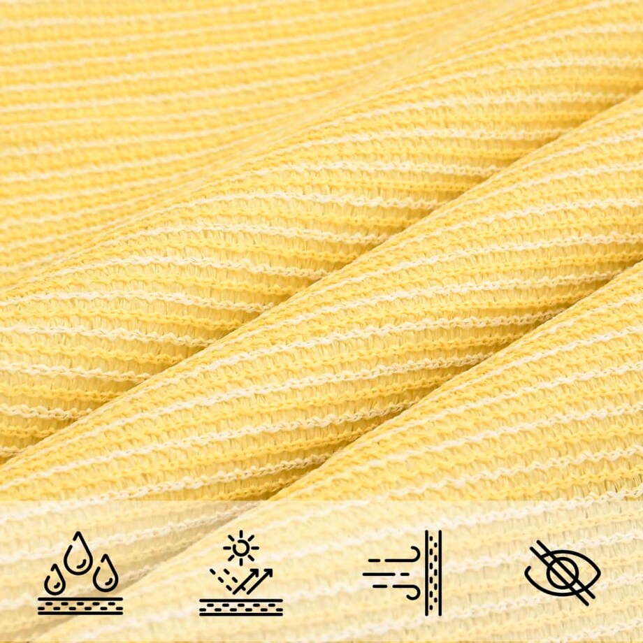 vidaXL Żagiel przeciwsłoneczny, 160 g/m², beżowy, 4,5x4,5x4,5m, HDPE