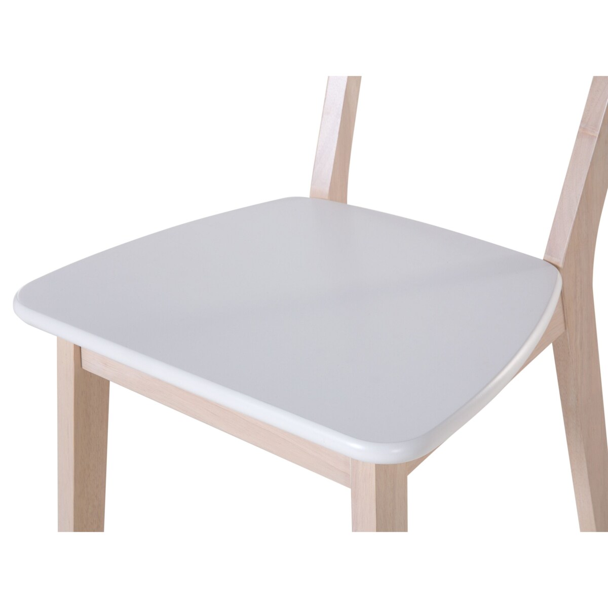 Zestaw 2 krzeseł do jadalni biały SANTOS