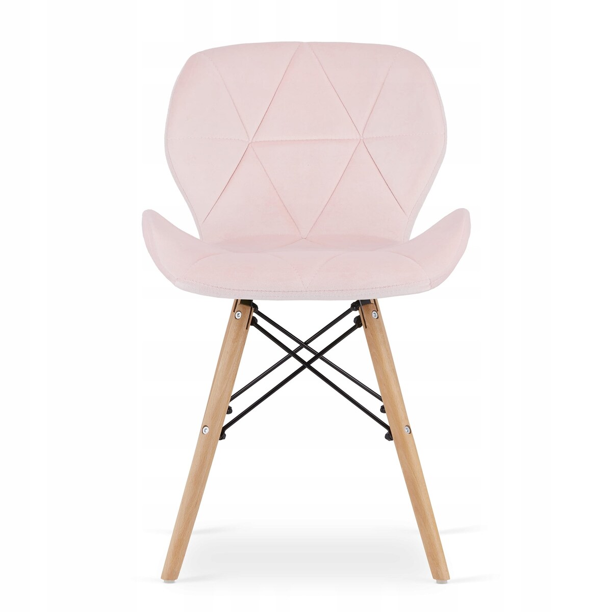 Zestaw Stół+ 2 Krzesła Różowe Do Jadalni Kuchni Salonu Biura Okrągły Biały