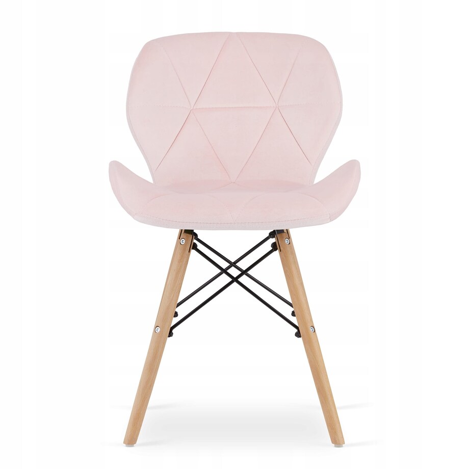 Zestaw Stół+ 2 Krzesła Różowe Do Jadalni Kuchni Salonu Biura Okrągły Biały