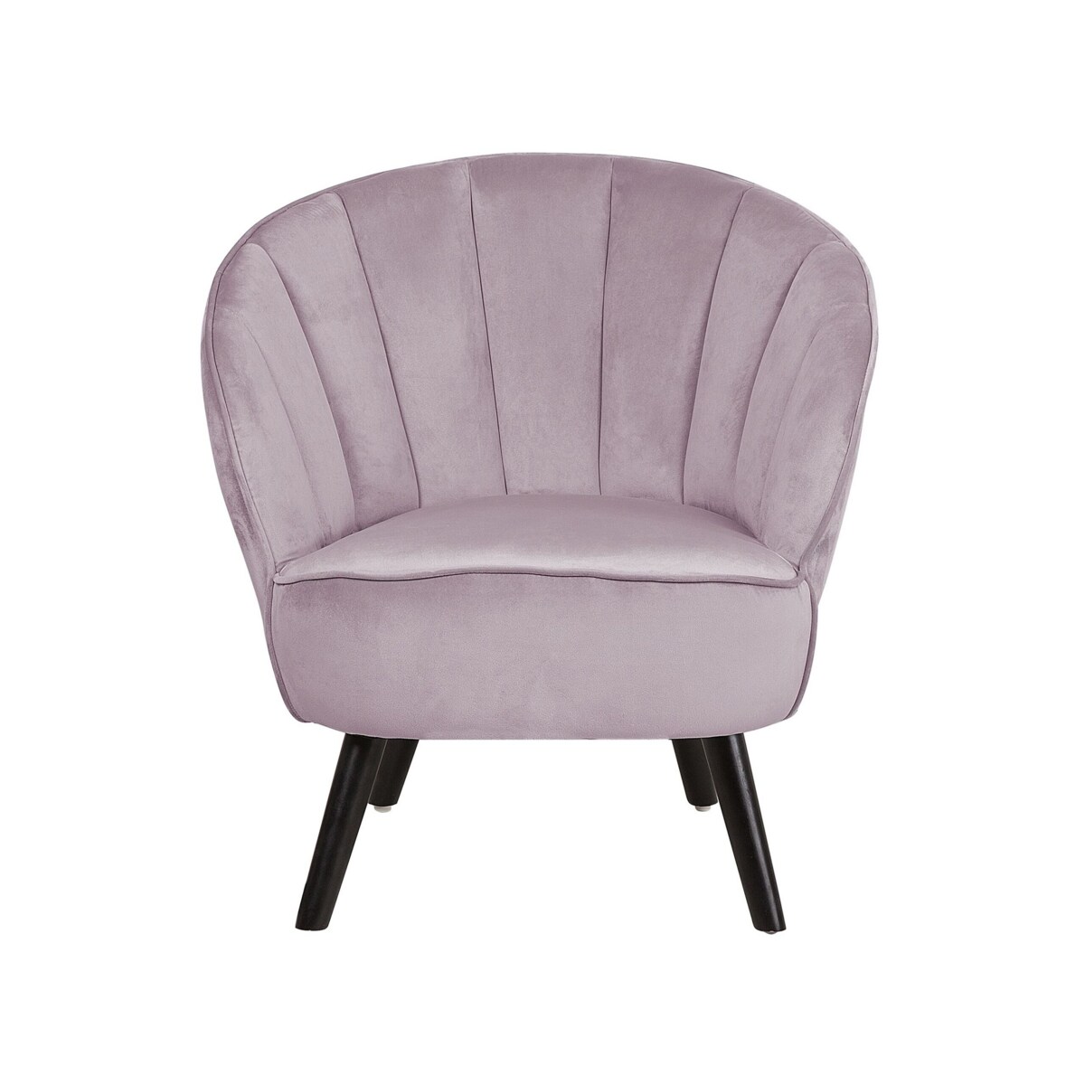 Fotel welurowy różowy DALA