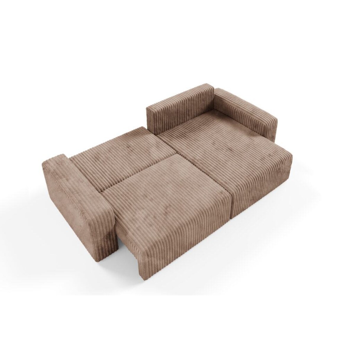 Narożnik FANO z funkcją spania sztruks Kolor: TILIA 39