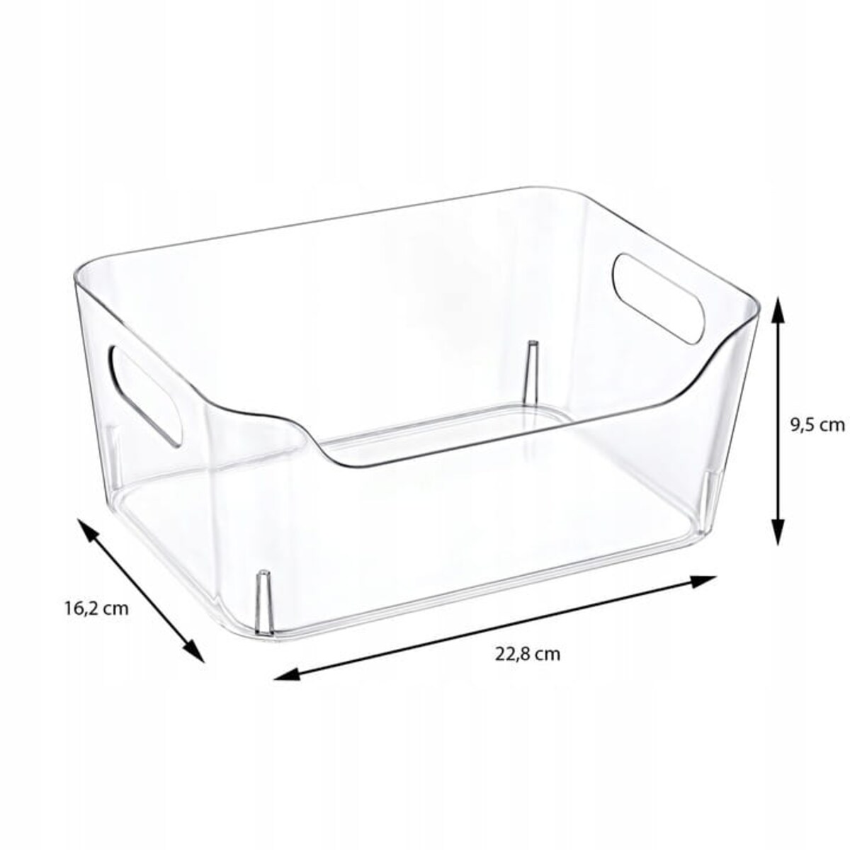 Organizer z przezroczystego plastiku, 3 l