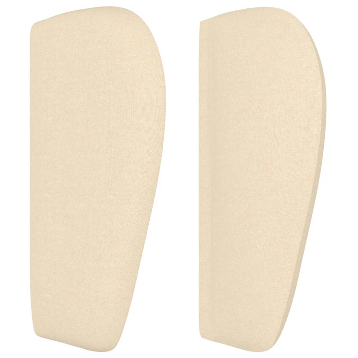 vidaXL Zagłówek uszak, kremowy, 163x23x78/88 cm, tkanina