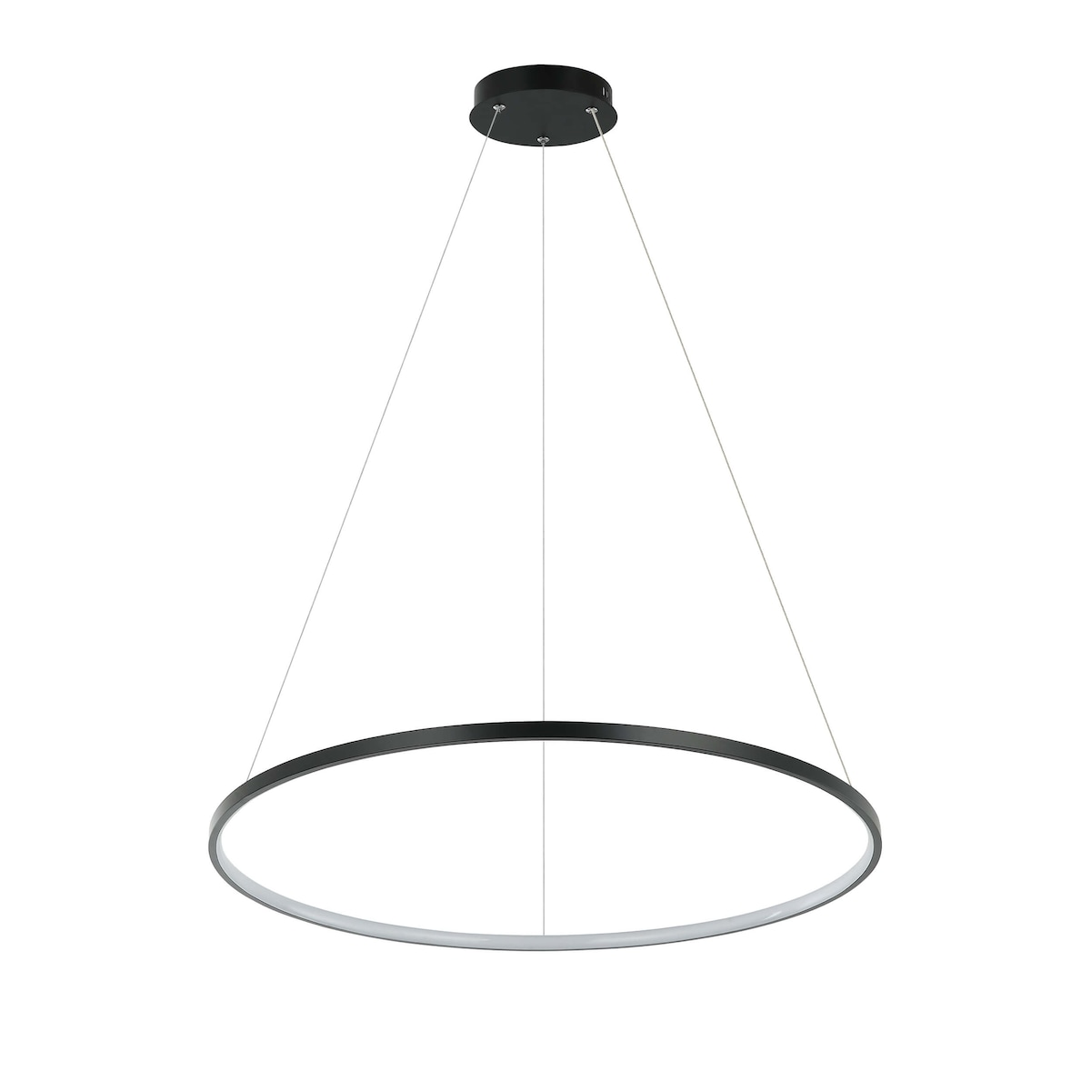 Lampa sufitowa wisząca Light Prestige Ring czarny LED 3000K 1 szt.