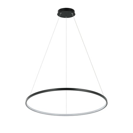 Lampa sufitowa wisząca Light Prestige Ring czarny LED 3000K 1 szt.