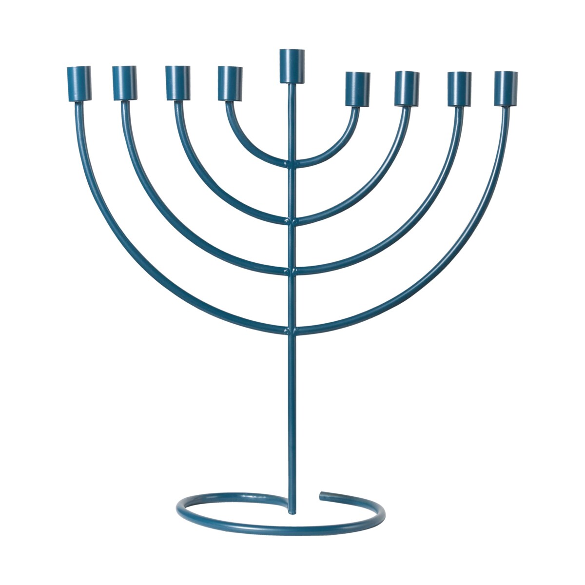 Świecznik AMORA Metal 50 cm Niebieski