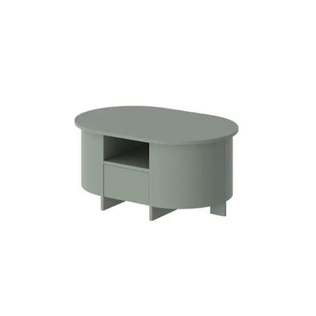 Ława owalna LUMIA AC 68x100 zielona