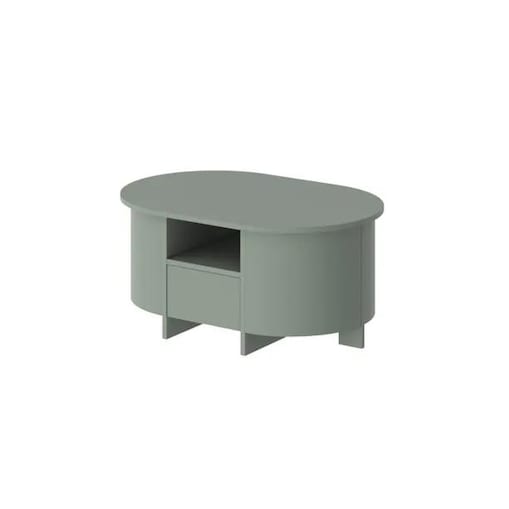 Ława owalna LUMIA AC 68x100 zielona