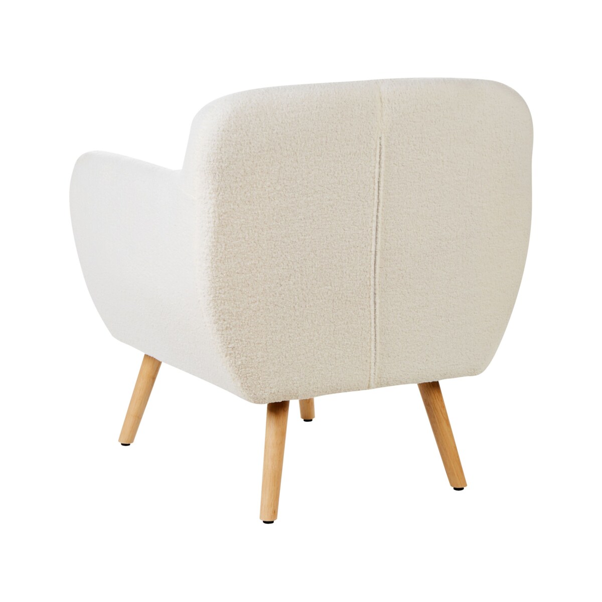 Boucle Fotel Biały MELBY