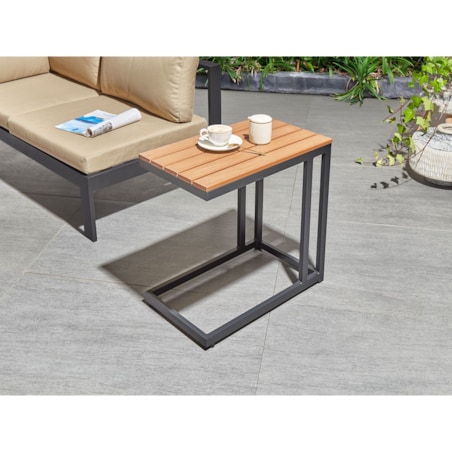 Stół ogrodowy MDF Czarny MESSINA