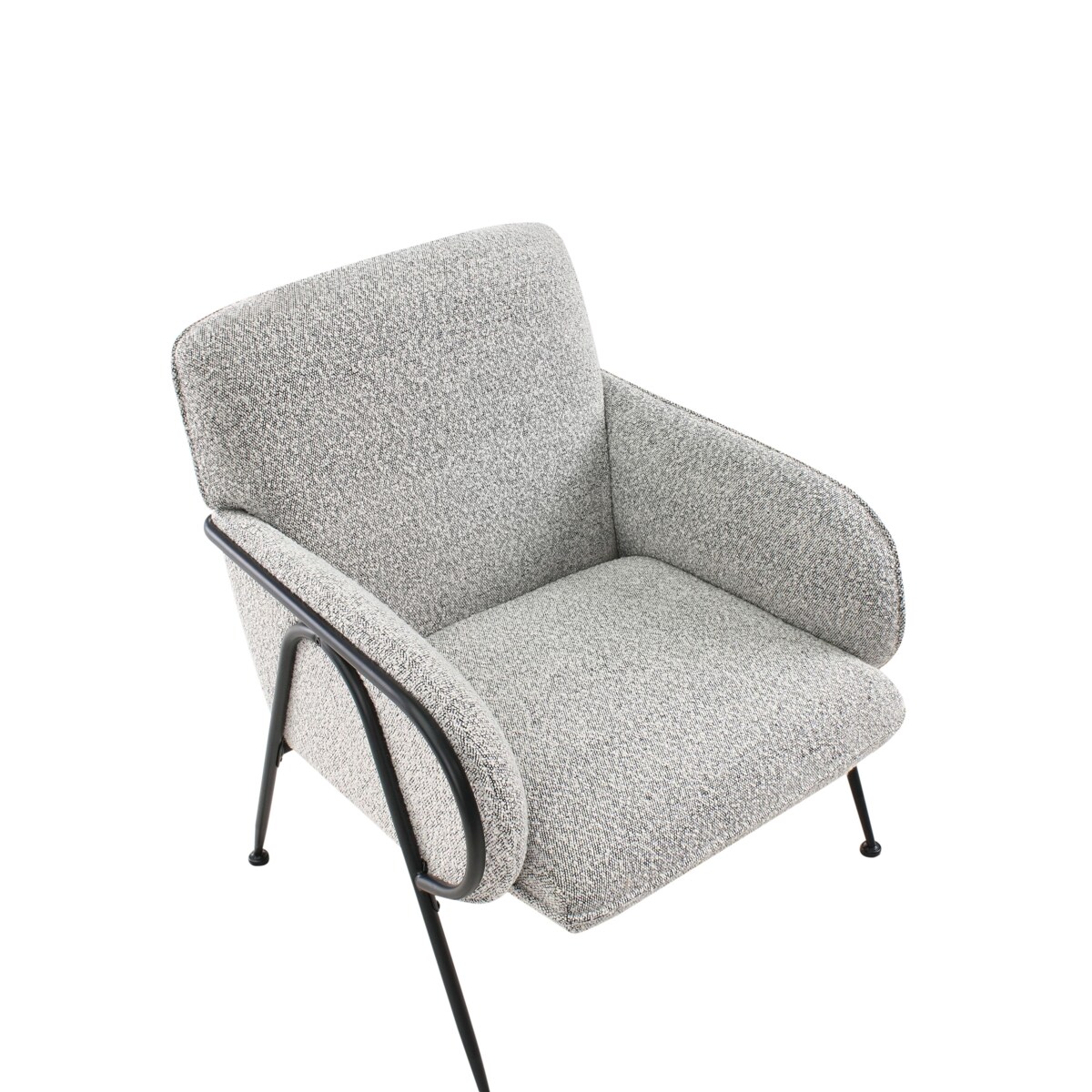 Fotel TRYSNES Czarny/ biały