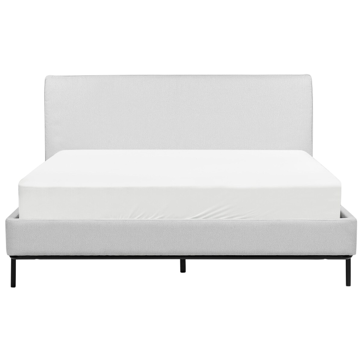 Łóżko tapicerowane 160 x 200 cm szare CORIO