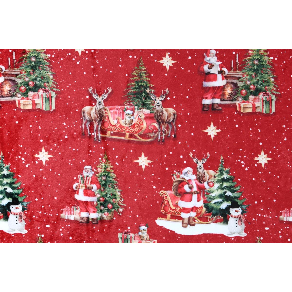 Koc świąteczny z barankiem NOEL, 130 x 160 cm