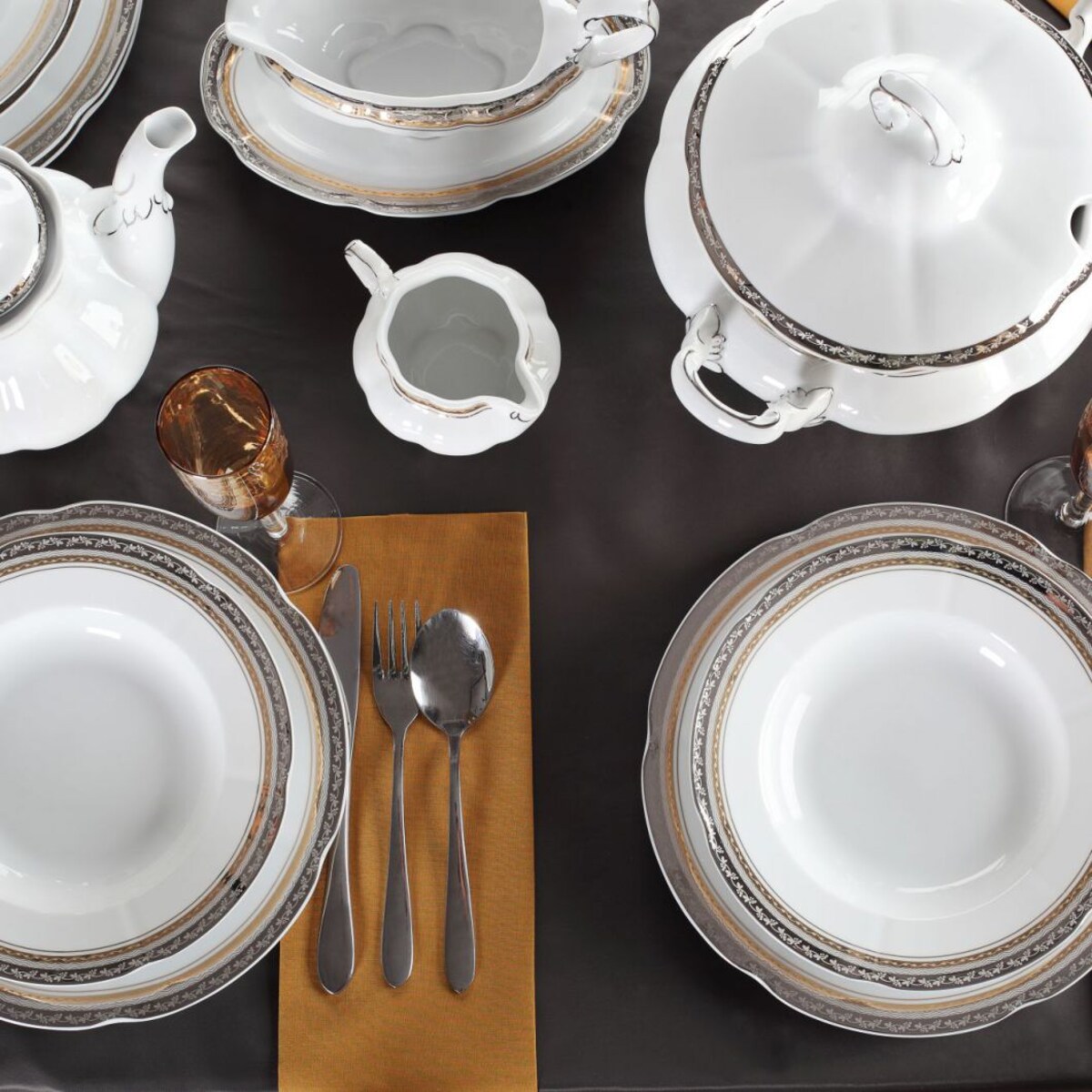 Serwis obiadowy dla 6 osób 25 el. Bolero Princess E551