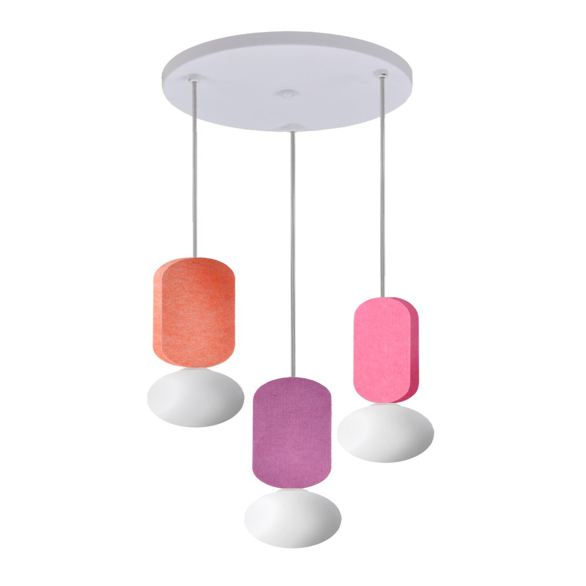 Lampa sufitowa wisząca Light Prestige Ballo różowy 3 x G9 1 szt.