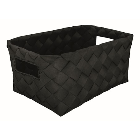 Kleine Wolke Aspera Koszyk/Pojemnik łazienkowy czarny M tworzywo sztuczne