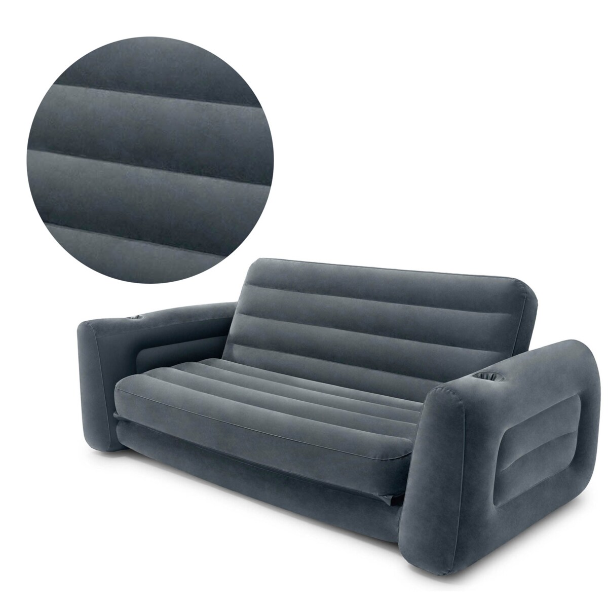Materac dmuchany Intex sofa dmuchana rozkładana 224x203x66 cm