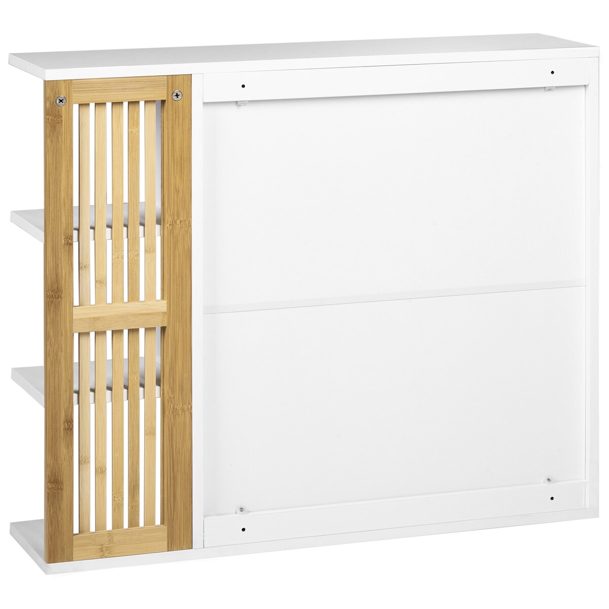 Szafka łazienkowa wisząca z lustrem NUBES 80 cm 70 cm Biały
