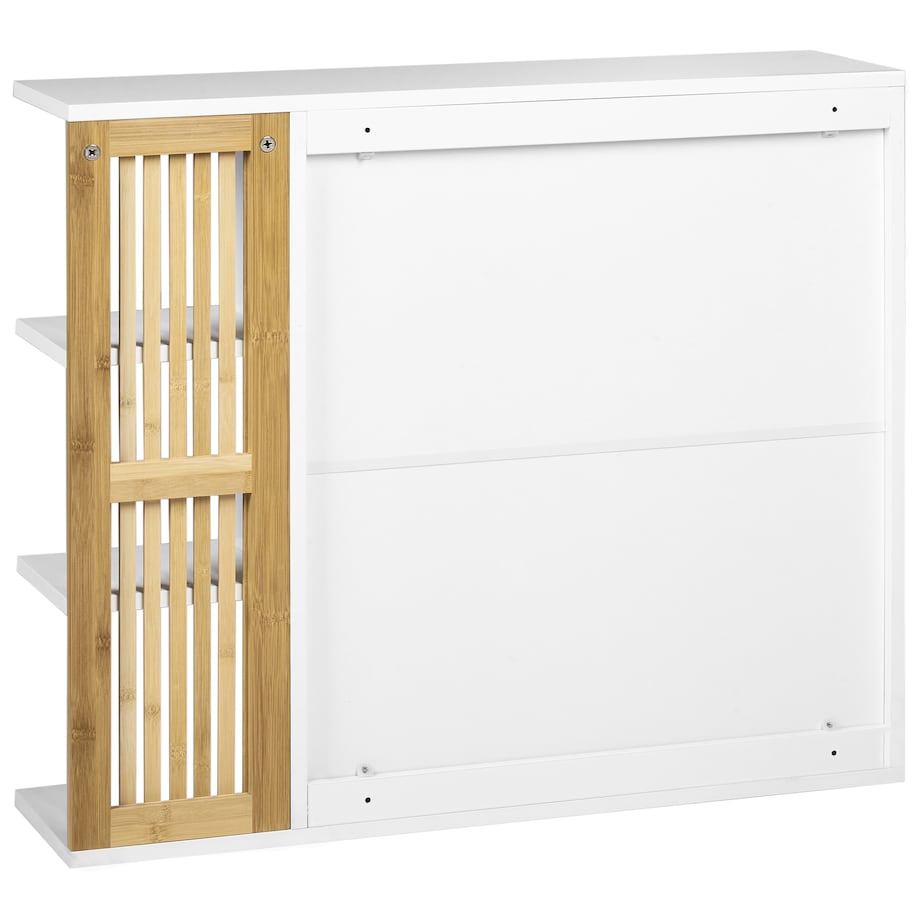Szafka łazienkowa wisząca z lustrem NUBES 80 cm 70 cm Biały